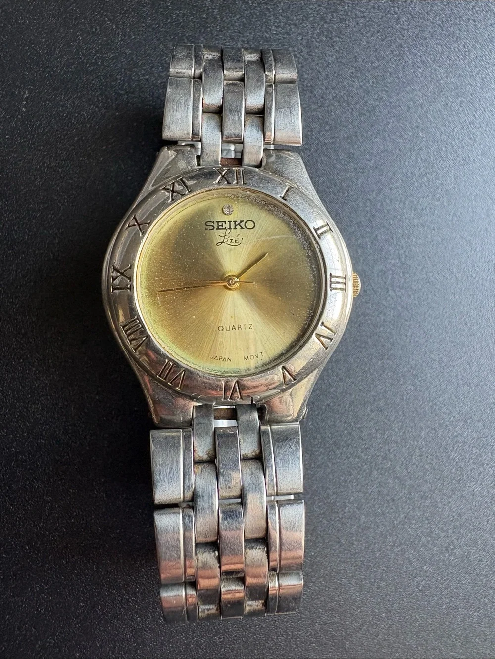 Seiko Men’s Stainless‎ Steel Silver and Gold Two-Tone Wristwatch
